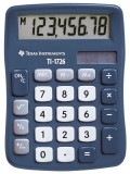Texas Instruments Mini-Tischrechner TI-1726, Solar- und Batteriebetrieb, 83 x 114 x 20 mm blau