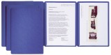 Pagna® Präsentationsmappe Sprint - blau inkl. 2 Klemmschienen Präsentationsmappe blau