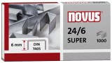 Novus® Heftklammern Nr. 24/6 DIN Super - Stahldraht, verzinkt Heftklammern 24/6 bis 30 Blatt