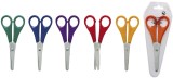 WEDO® Bastelschere - 13 cm, rund, farbig sortiert, Blisterkarte für Rechtshänder Bastelschere