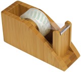 WEDO® Tischabroller für Klebefilm - Bambus Lieferung mit Klebefilm im Geschenkkarton. Bambus braun