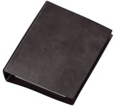 Veloflex® Taschenringbuch Special, schwarz, DIN A6, Ledernarbung, 4-Rund-Ring-Mechanik 13mm A6 4 13