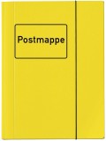 Veloflex® Sammelmappe VELOCOLOR® mit Aufdruck Postmappe, DIN A4, Karton glanzkaschiert, gelb gelb