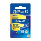 Pelikan® Tintenpatrone 4001® TP/6 - königsblau, 2 x 6 Stück, Blister Tintenpatrone königsblau