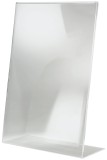 SIGEL Tischaufsteller, schräg, glasklar, für A3 Tischaufsteller A3 300 x 425 mm
