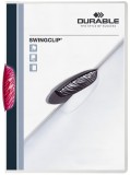 Durable Klemm-Mappe SWINGCLIP® - 30 Blatt, purpur rot Klemmmappe purpur bis 30 Blatt 222 x 305 mm