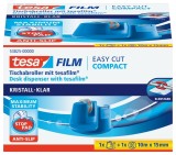 tesa® Tischabroller Easy Cut® Compact - für Rollen bis 33 m : 19 mm, blau Tischabroller blau