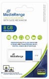 MediaRange USB-Speicherstick blau 8GB USB Stick 8 GB USB 2.0 bis zu 18MB/s bis zu 12MB/s blau