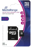 MediaRange Micro SDHC Speicherkarte 4GB Klasse 10 mit SD-Karten Adapter Speicherkarte 4 GB Klasse 10