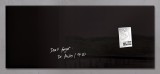 SIGEL Glas-Magnetboard Artverum - schwarz, 130 x 55 cm Magnettafel schwarz 130 cm 55 cm 1,5 cm