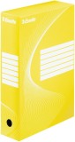 Esselte Archiv-Schachtel - DIN A4, Rückenbreite 8 cm, gelb Archivbox gelb 80 mm 352 mm 250 mm