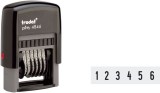 trodat® Printy Ziffernstempel - 4mm/6-stellig Ziffernbandstempel Selbstfärber 6 4 mm schwarz