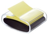 Post-it® SuperSticky Haftnotizspender für  Z-Notes - schwarz/transparent, gefüllt Acryl 90 86 mm