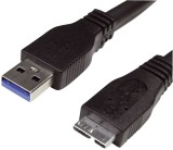 MediaRange USB Kabel für Smartphones/Tablets - USB 3.0 A auf USB Micro B - 1m schwarz Ladekabel