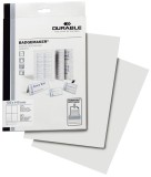 Durable Einsteckschild - 105x148 mm, weiß, 80 Stück für 8525 und 8526 Einsteckschild 80 Schildern