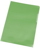 Q-Connect® Sichthülle - A4, 0,12 mm, genarbt, 10 Stück, grün Sichthülle A4 grün genarbt