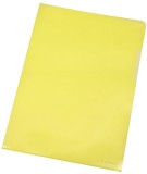 Q-Connect® Sichthülle - A4, 0,12 mm, genarbt, 10 Stück, gelb Sichthülle A4 gelb genarbt 0,12 mm