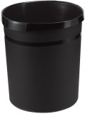 HAN Papierkorb GRIP KARMA - 18 Liter, rund, 100% Recyclingmaterial, öko-schwarz Papierkorb 350 mm