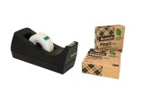 Scotch® Tischabroller greenerChoice - inkl. 3 Rollen Klebefilm, schwarz Tischabroller schwarz