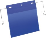 Durable Kennzeichnungstasche mit Drahtbügel - A5 quer, 50 Stück Kennzeichnungstasche 223 x 218 mm