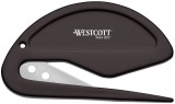 WESTCOTT Brieföffner mit Metallklinge Brieföffner Metall 77 x 48 x 3 mm Kunststoff schwarz
