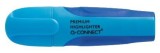 Q-Connect® Textmarker Premium - ca. 2 - 5 mm, blau weiche, ergonomische Griffzone Textmarker blau