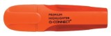 Q-Connect® Textmarker Premium - ca. 2 - 5 mm, orange weiche, ergonomische Griffzone Textmarker