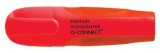 Q-Connect® Textmarker Premium - ca. 2 - 5 mm, rot weiche, ergonomische Griffzone Textmarker rot
