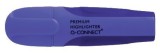 Q-Connect® Textmarker Premium - ca. 2 - 5 mm, lila weiche, ergonomische Griffzone Textmarker lila
