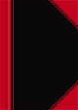 Landré® Kladde - A7, kariert, 96 Blatt Hardcover Kladde A7 kariert 60 g/qm 96 Blatt schwarz/rot
