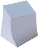 Folia Ersatzzettel - weiß, ca. 700 Blatt, lose Zettelboxnachfüllung weiß 9 x 9 x 9 cm