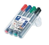 Staedtler® Lumocolor® 356 flipchart marker - Rundspitze, 4 Farben sortiert Flipchartmarker 2 mm