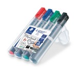 Staedtler® Lumocolor® 356 B flipchart marker - Keilspitze, 4 Farben sortiert Flipchartmarker