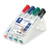Staedtler® Lumocolor® 351 whiteboard marker - Rundspitze, 4 Farben sortiert Boardmarkeretui