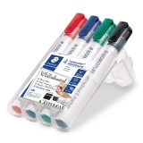 Staedtler® Lumocolor® 351 B whiteboard marker - Keilspitze, 4 Farben sortiert Boardmarkeretui