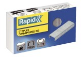 Rapid® Heftklammern Omnipress 30 verzinkt, 1000 Stück Heftklammern Omnipress 30 Stahl, verzinkt