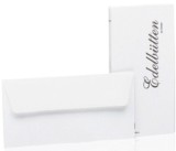 Rössler Papier Briefhüllen Bütten - weiß, DL, 100 g/qm Büttenpapier DL weiß gummiert 100 g/qm