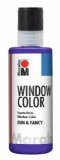 Marabu Window Color fun&fancy - Violett 251, 80 ml Window Color violett auf Wasserbasis 80 ml