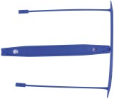 Q-Connect® E-Clip Archivbinder - 8 cm, 100 Stück, blau Abheftbügel blau 100 Stück 80 mm