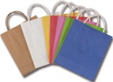 Folia Geschenktragetasche - 12 x 5,5 x 15 cm, 20 Stück, weiß Geschenktragetasche weiß neutral