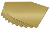 Folia Fotokarton - A4, gold glänzend Mindestabnahmemenge - 50 Blatt. Fotokarton gold glänzend