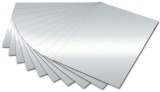 Folia Fotokarton - A4, silber glänzend Mindestabnahmemenge - 50 Blatt. Fotokarton silber glänzend