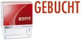 COLOP® Stempel 20L GEBUCHT - 38 x 14 mm, selbstfärbend, rot, 1-zeilig, Kunststoff Textstempel