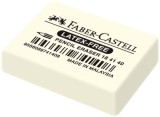Faber-Castell Radiergummi 7041-40 - 34 x 26 x 8mm, weich, weiß Radierung von Blei- und Farbstiften