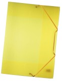 Folia Sammelmappe mit Gummiband, DIN A3, transparent, gelb Sammelmappe gelb A3 Gummizug