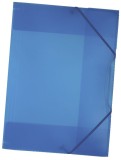 Folia Sammelmappe mit Gummiband, DIN A3, transparent, blau Sammelmappe blau A3 Gummizug