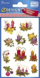 Avery Zweckform® Z-Design 4050, Weihnachtssticker, Gestecke, 2 Bogen/22 Sticker Weihnachtsetiketten