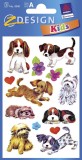 Avery Zweckform® Z-Design 4340, Deko Sticker, Hunde, 3 Bogen/26 Sticker Deko-Etiketten Hunde Papier