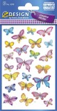 Avery Zweckform® Z-Design 4390, Deko Sticker, Schmetterlinge, 3 Bogen/69 Sticker Deko-Etiketten 3