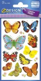 Avery Zweckform® Z-Design 4462, Deko Sticker, Schmetterlinge, 3 Bogen/30 Sticker Deko-Etiketten 3